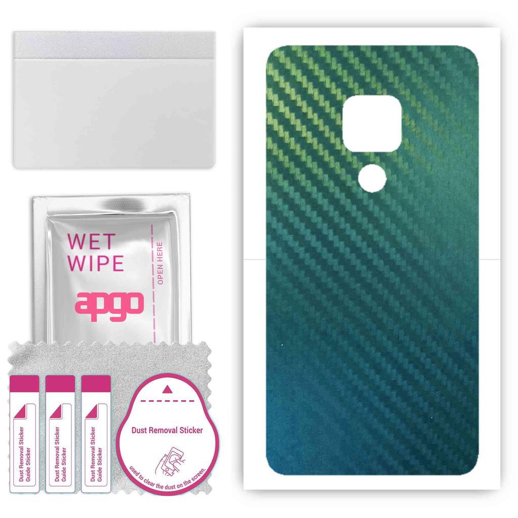 apgo Защитная наклейка-скин для задней панели, совместимая с Huawei Mate 20, Пленка-обертка, Фольга, Винил - Узор Карбон Хамелеон CAKA1