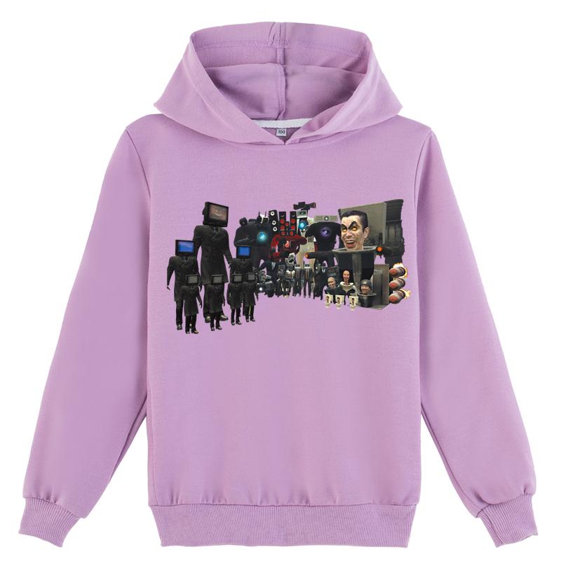 Kids 3D Hoodie Skibidi Toilet Pullover Children Sweater