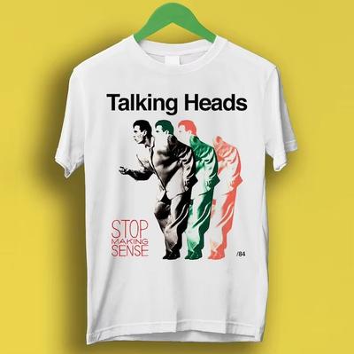 Talking Heads Stop Making Sense Панк-рок Музыка Ретро Крутой Подарок Футболка Летний Хлопок Мужская Женская Топ с Коротким Рукавом Уличная Одежда