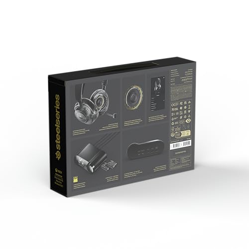 Игровые наушники SteelSeries Arctis Nova Elite - Легкие, Беспроводные, Одновременное подключение, Закрытого типа, Аудио высокого разрешения, Активное N
