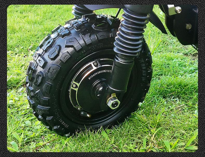 S3 Boyueda11inch 6000W Watt Off-road Tyre Electric Scooter 100km Range 60v Adult Twin Engine Electric Scooter Aluminium