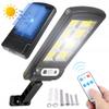 Solar lamp 160 led cob garden motion sensor 3 modes remote control ip65 halogen