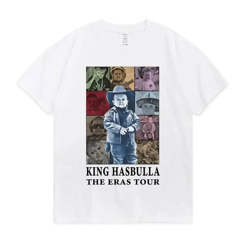 2024 Hasbulla Fighting T Shirt Mini Khabib Blogger T-Shirt Crew Neck Men Tees Retro Tops Funny Graphic Women T Shirt Streetwear