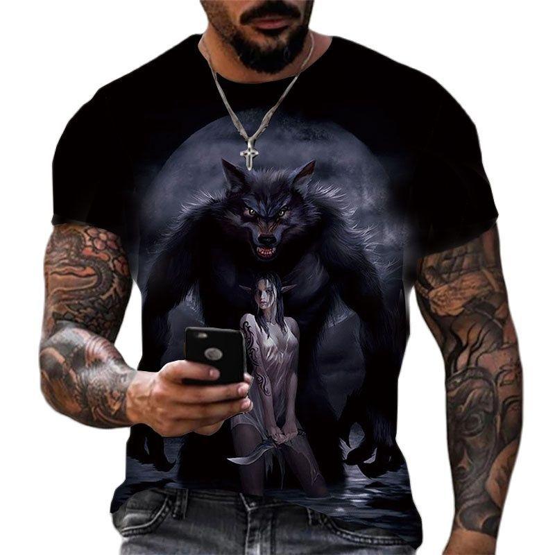 Модная летняя футболка с 3d принтом орла и животных для мужчин, футболка с круглым вырезом и короткими рукавами, большие топы, футболка, мужская одежда, хит продаж