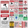 Metal Tin Signs Decor Warning 24 Hour Video Posters Surveillance Private Property No Trespassing Outdoor Indoor Wall Decor