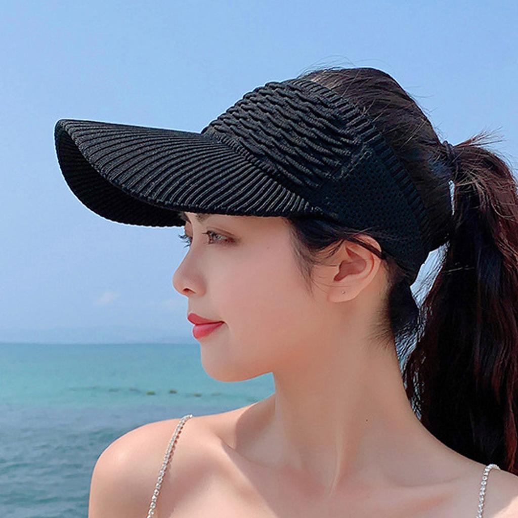 Women Empty Top Hat Outdoor Sports Peaked Cap Sun Hat Sunshade Sun Hat