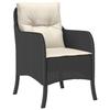 VidaXL Ensemble à Manger de Jardin avec Coussins 3 pcs, Table et Chaises de Patio, Meubles d'Extérieur Terrasse, Moderne, 3211913