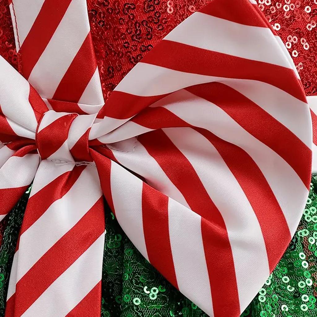 Children's Sequined Christmas Dress, Birthday Party Performance Dress