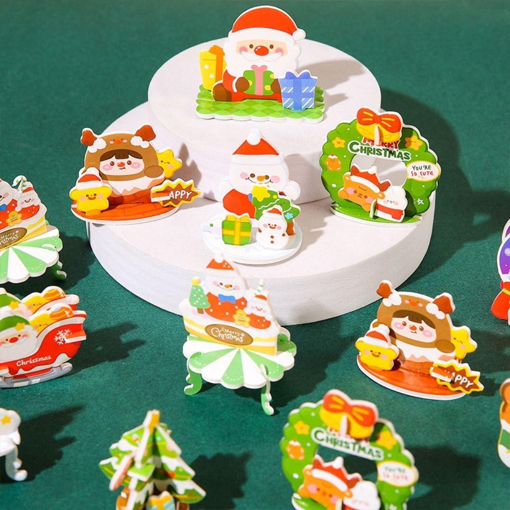 Christmas Tree Christmas 3D Puzzle Snowman DIY Mini Christmas Tree  Adult