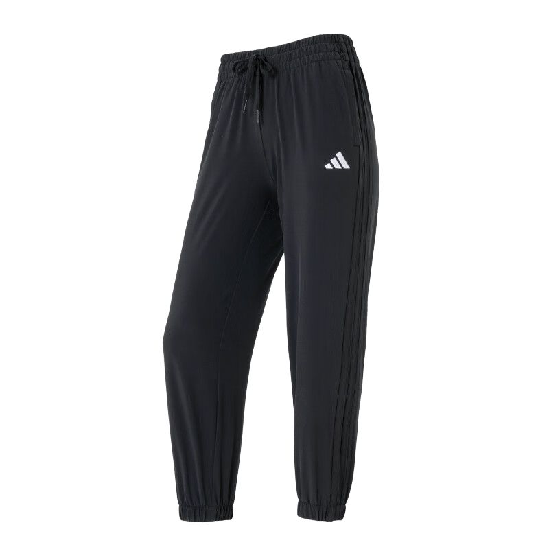 Adidas Lace-Up Versatile Comfortable Simple Casual Pants Women Pants Black JZ2174