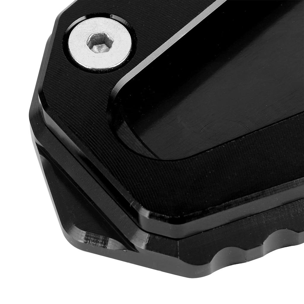 Side Stand Pad, Motorcycle Kickstand Pad, Extension Pad Support Plate Fits YMH YZF R25/YZF R3/MT‑25/MT‑03 14-19 (Black)