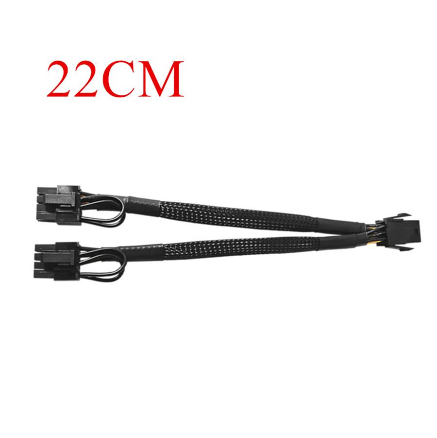 Упаковка из 10 штук PCI Express 6-pin на двойной 8-pin (6+2 контакта) Адаптер питания для видеокарты