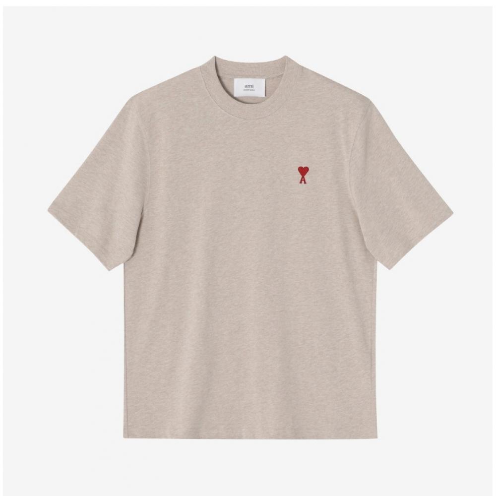 Ami Uts005 726 2712 Ami De Coeur Small Heart Logo Public Short Sleeve Tee