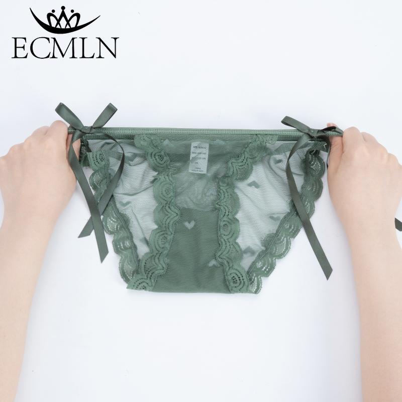 Sexy Lace Panties Printed Heart Lingerie Low-Rise Breathable Hollow Out Briefs Strappy Knickers