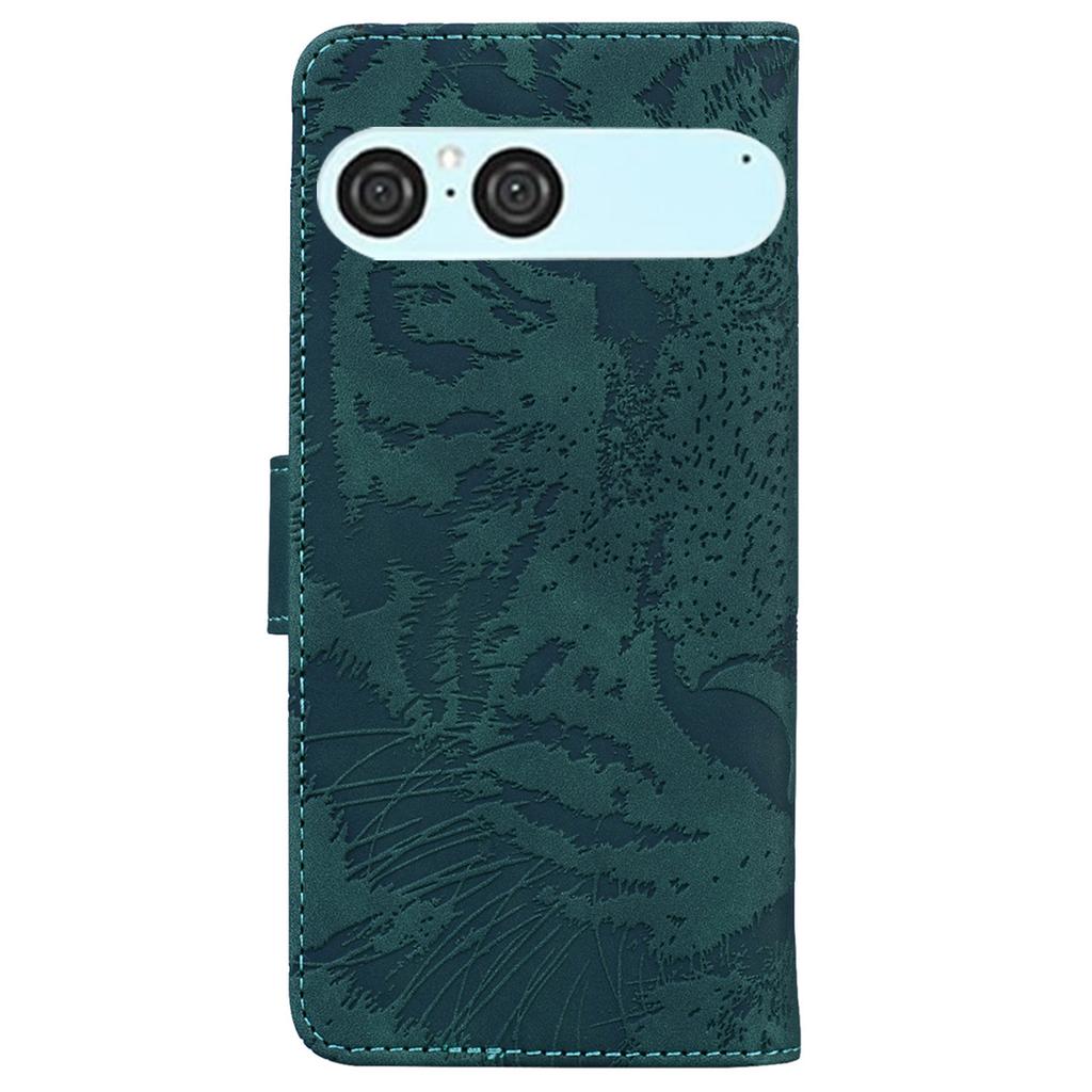 For Sony Xperia 10 VII Case Tiger Imprint Leather Wallet Phone Cover