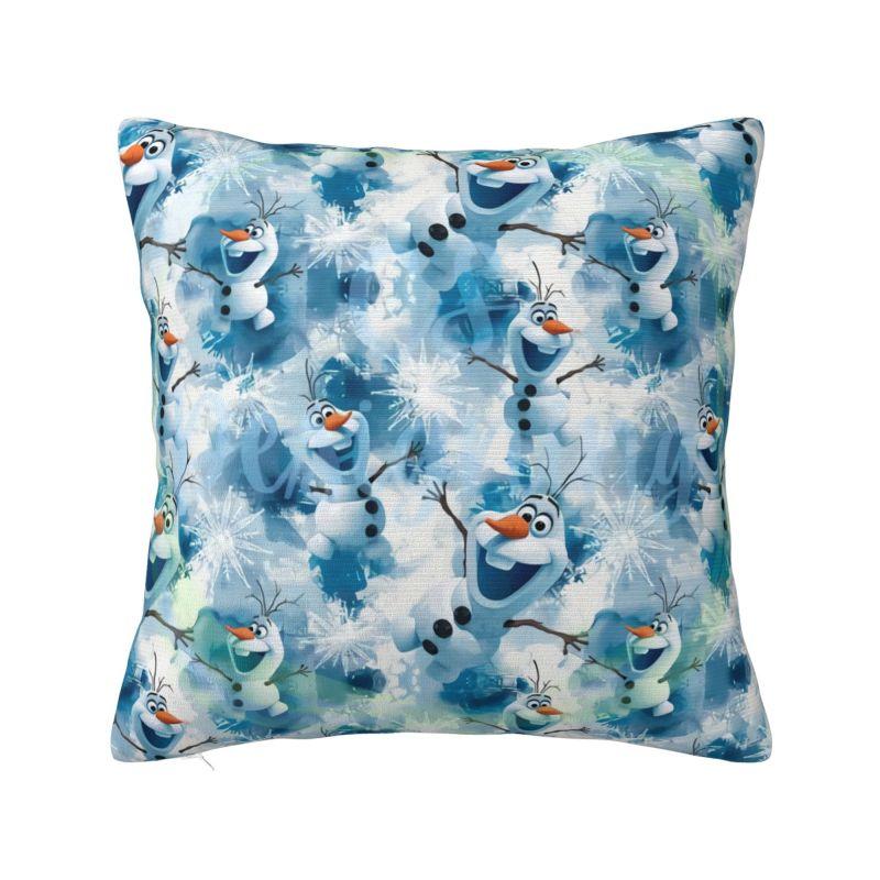 Custom Frozen Olaf Elsa Manga Pillow Case 45x45cm Nordic Cushion Cover Soft Pillowcase