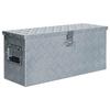 Aluminum Box - vidaXL - 76.5 X 26.5 X 33 Cm - Silver - Rust-Resistant - Durable