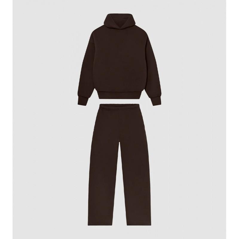 Unisex Vintage Casual Hoodie Jogger Set Lightweight Cotton Blend 2025 Streetwear Outfit