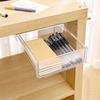 Invisible Transparent Box Under The Table Sticky Dustproof Storage Box Simple Drawer Stationery Accessories