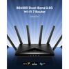 CUDY BE6500 Router WiFi 7 da Gioco Dual Band 6,5 Gbps 2.5G WAN Porte LAN Ethernet