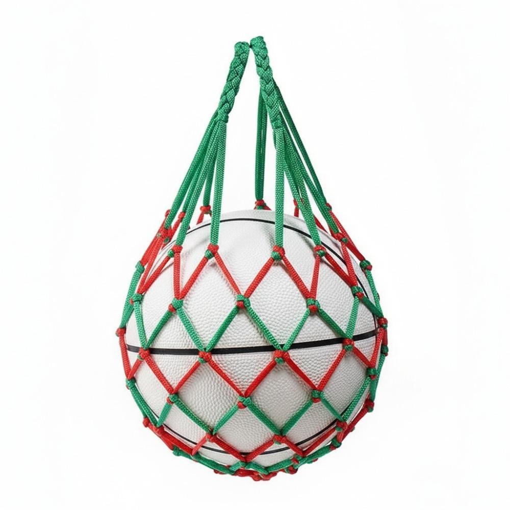 Weaving Basketball Carry Bag Multiple Colors Ball Pocket Durable Mesh Net Bag Football Balls