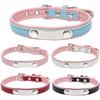 Stainless Steel Iron Lettering Pet Collar Leather Dog Chain Cat with Large Medium and Small Dog Pet Supplies