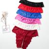 Plus Size Open Crotch Panties for Women Transparent Lace Underwear Sleepwear Lingerie 6 Colors Available