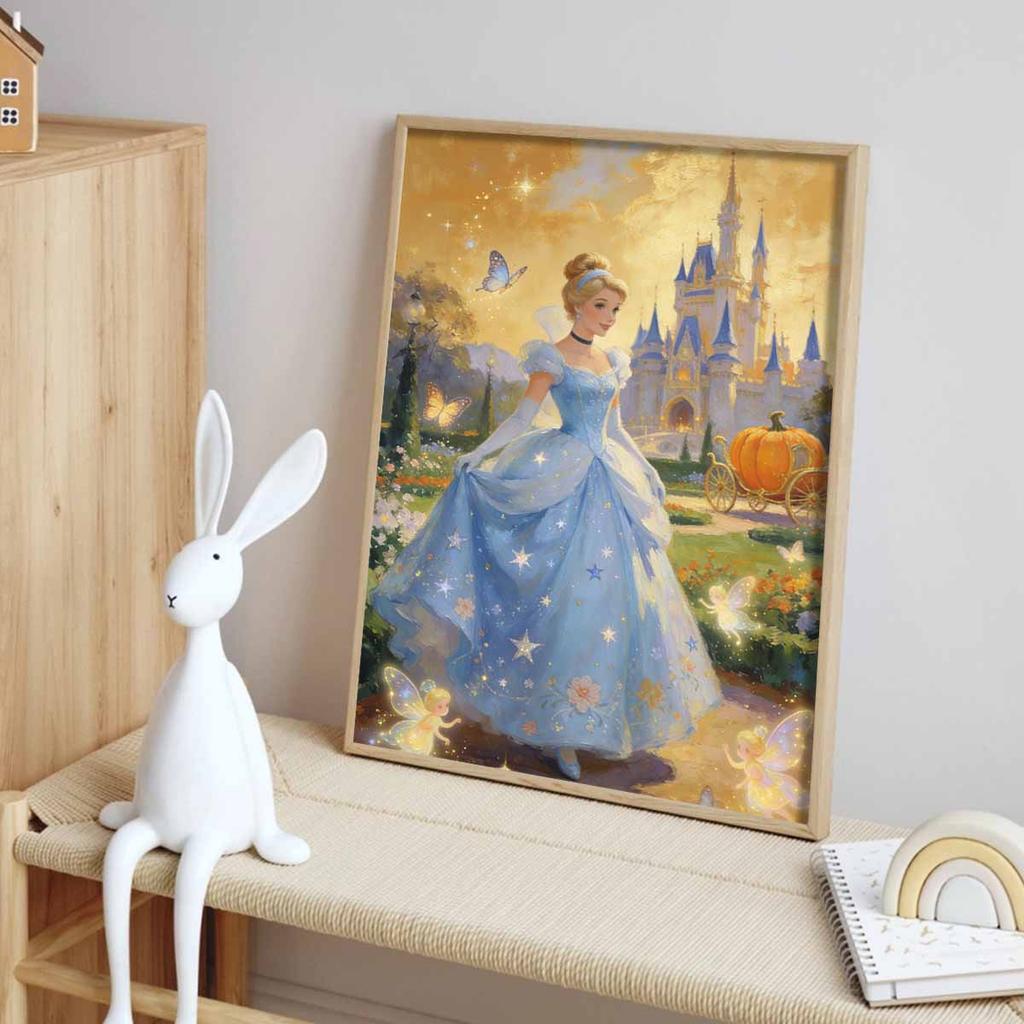 Disney Набор для алмазной росписи «Золушка» Мозаичная живопись Алмазное искусство Декор для дома Комнаты Подарок