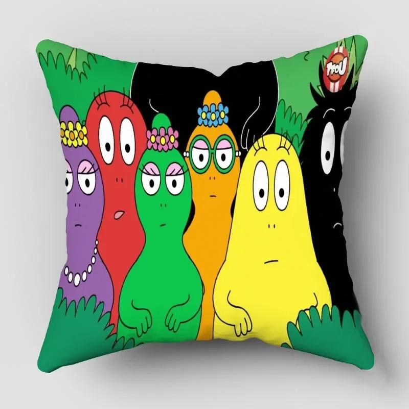 Наволочки Барбапапа Животные Снеговик Принт Наволочка Декоративная Зимняя Праздничная Вечеринка для Дивана