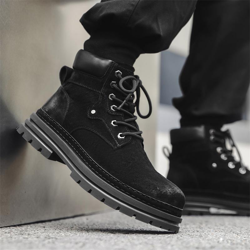 2024 New Vintage Martin Boots Men's Autumn British Rhubarb Boots Tooling Desert Boots 26223-J