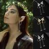 Silver Elf Ear Cuffs with Tassel Non-Piercing Earrings  for Halloween Christmas Wedding Party