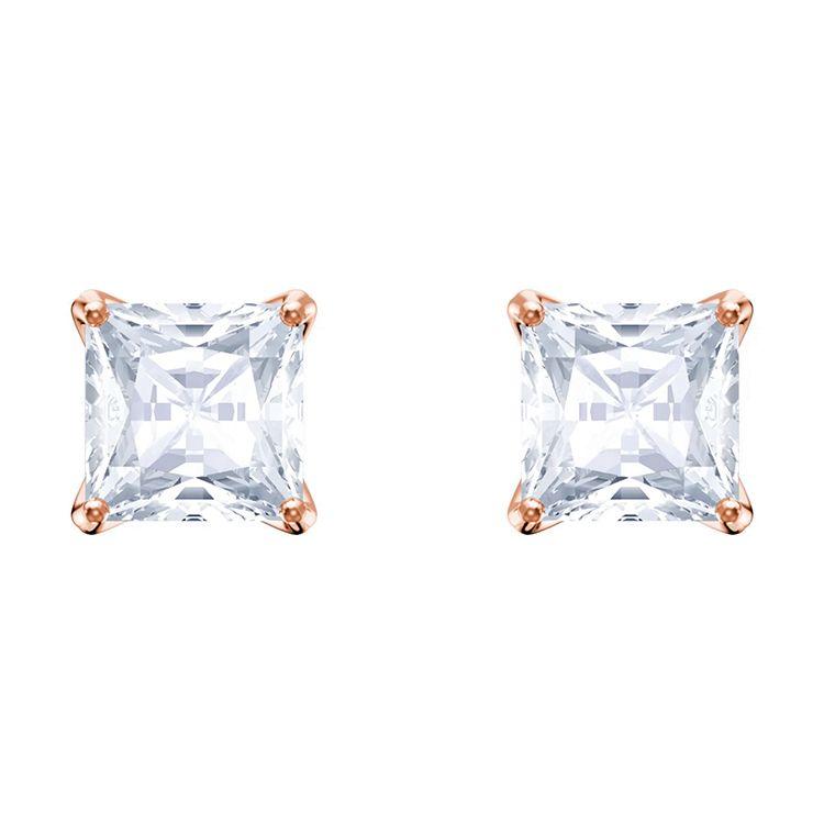 Swarovski Attract Rose Gold Plated Earrings Women Earrings White 5431895