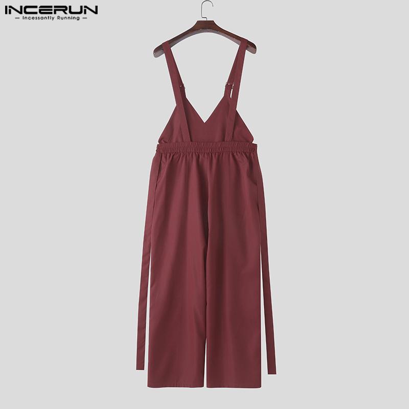 INCERUN Мужские летние регулируемые подтяжки с длинным ремешком комбинезоны комбинезоны брюки