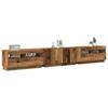 VidaXL TV Stand with LED Lights Old Wood Engineered Wood 3329167