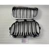2012-2014 For BMW 1 Series F20 Grill Double Slats Gloss Black/Matt Black/Black+Chrome ABS Front Kidney Grille