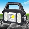 Camping Light Solar Operated Rechargeable Portable Multifunctional 6 Modes Adjustable Illumination Side Light