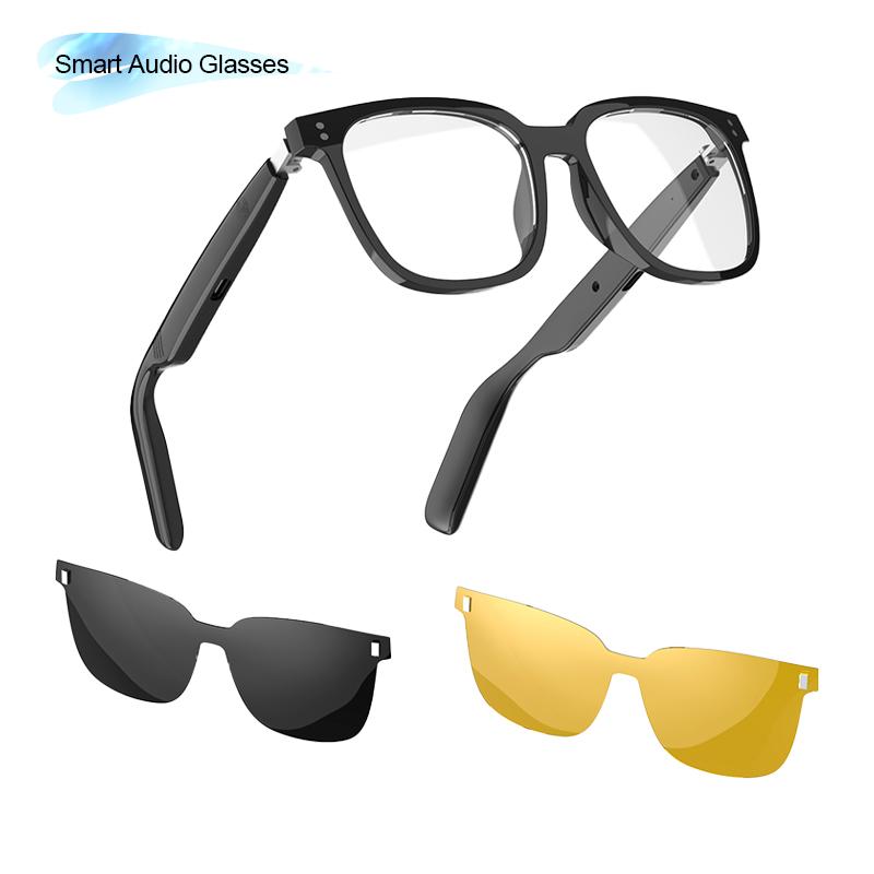 Promotion Electrochromic Smart Sunglasses BT 5.4 Air Conduction HI-FI TWS Wireless Earphones Noise Cancelling Music Smart