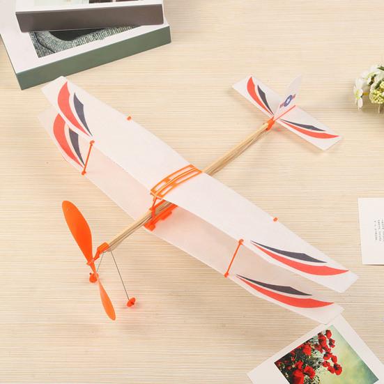 1/2/4 шт., модель самолета с резиновым приводом, детский развивающий метательный планер, самолет для малышей, мальчиков и девочек, уличный деревянный летающий самолет, игрушка