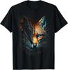 Fox Blue Eyes Animal Print Fox T-Shirt
