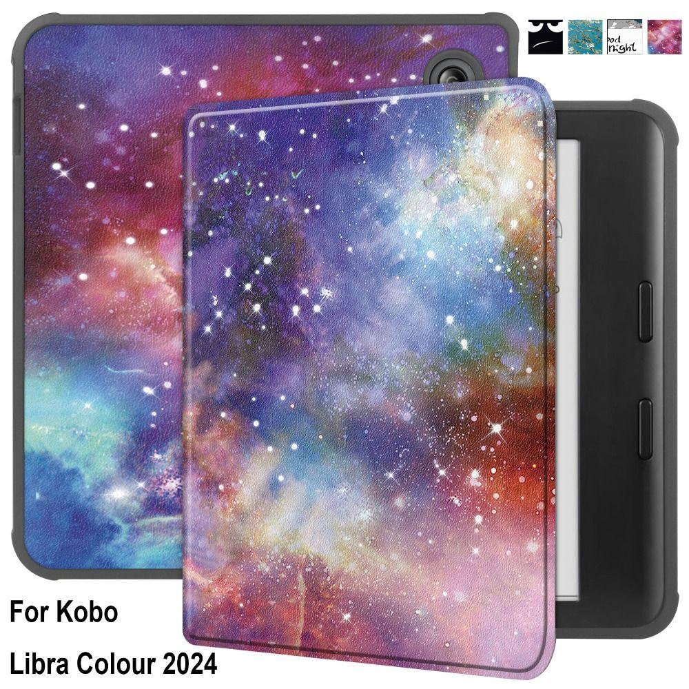 Автоматический режим сна/пробуждения N428 Smart Cover износостойкий Folio Funda для Rakuten Kobo Libra Color 2024