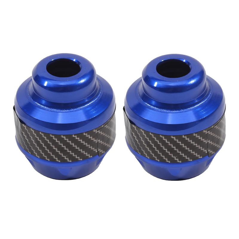 A Pair Of Carbon Fiber Motorcycle Front Fork Covers, Universal Frame Slider Pads, Suitable For Motorcycles And Scooters
