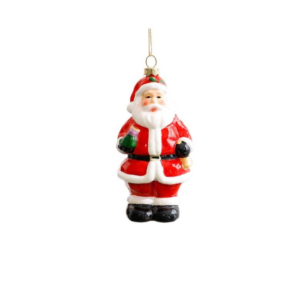 Colorful ChristmasTtree Hanging Ornaments 3D Christmas Scene Layout Supplies Door