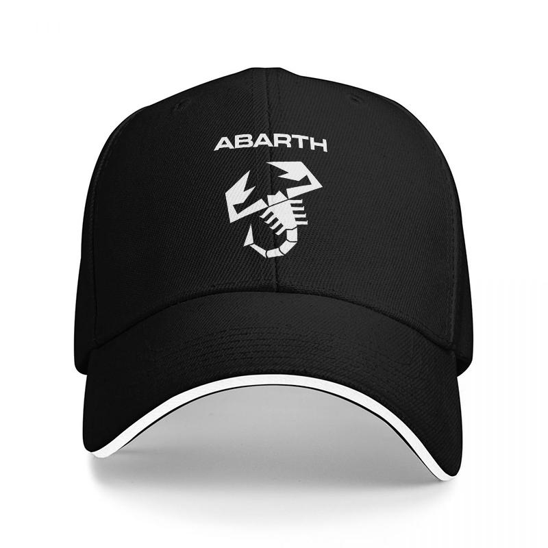 БЕЙСБОЛКА ABARTH SCORPION ЛОГОТИП ЧЕРНАЯ С БЕЛЫМ КАНТОМ СПОРТИВНЫЙ ДИЗАЙН ДЛЯ Унисекс И Женщин АКСЕССУАР ДЛЯ ФАНАТОВ ХЛОПКОВАЯ ШЛЯПА ВЫСОКОГО КАЧЕСТВА