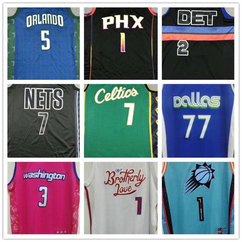 Men Women Basketball Jersey Cotton Blend Team Fan Apparel NBA Teams Including Lakers Clippers Suns Magic Nets Hawks Celtics