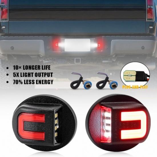 LED Plate Rear License Light Tag Bumper For Lamp Assembly Ford F150 F350 F250