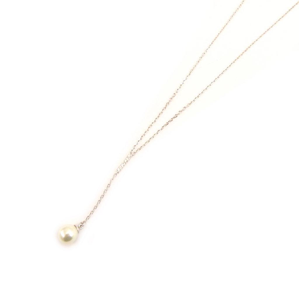 Les Trésors De Lily [L4606] - Серебряное ожерелье «Сисси» Посеребренное белое (родиевое) - 50x8 мм