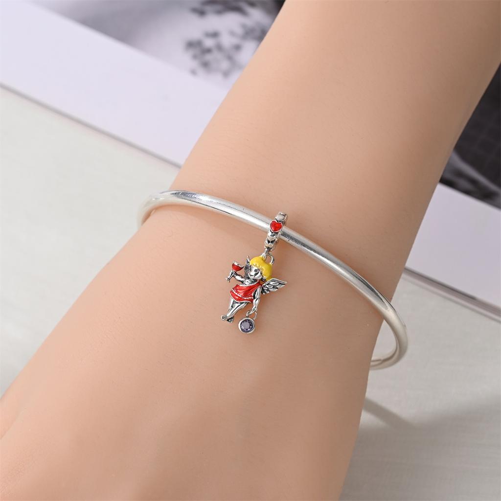 Новые медные шармы в виде крыльев ангела, подвески в виде сердца, птицы, свиньи, подходят для оригинальных браслетов, ожерелий, женские изящные украшения для DIY, подарки