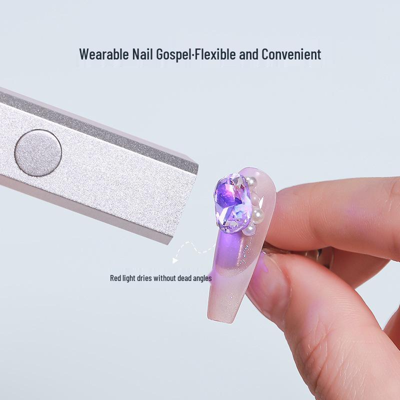 Портативная УФ-лампа для гелевых ногтей с дисплеем - Быстрая сушка, питание от USB, без потемнения кожи рук