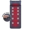 Memory Foam Full Body Massage Mat with Heat Back Massager with 10 Vibration Motors 6 Heating Pads Chair Pad for Neck Waist Legs