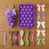 Набор для изготовления мыла «Виноград» DIY-комплект, легко извлекаемая форма в виде фрукта для начинающих, рукоделие